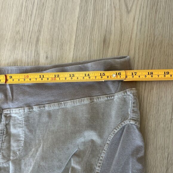 XCVI Wearables Womens Cord Penny Leggings Size Large Tan Ruched Lagenlook - Picture 5 of 7